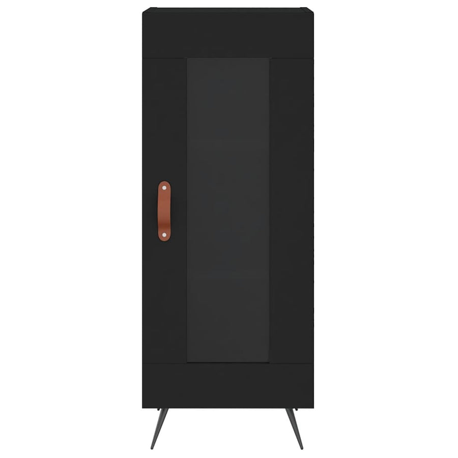 Dressoir 34,5X34X90 Cm Bewerkt Hout Zwart