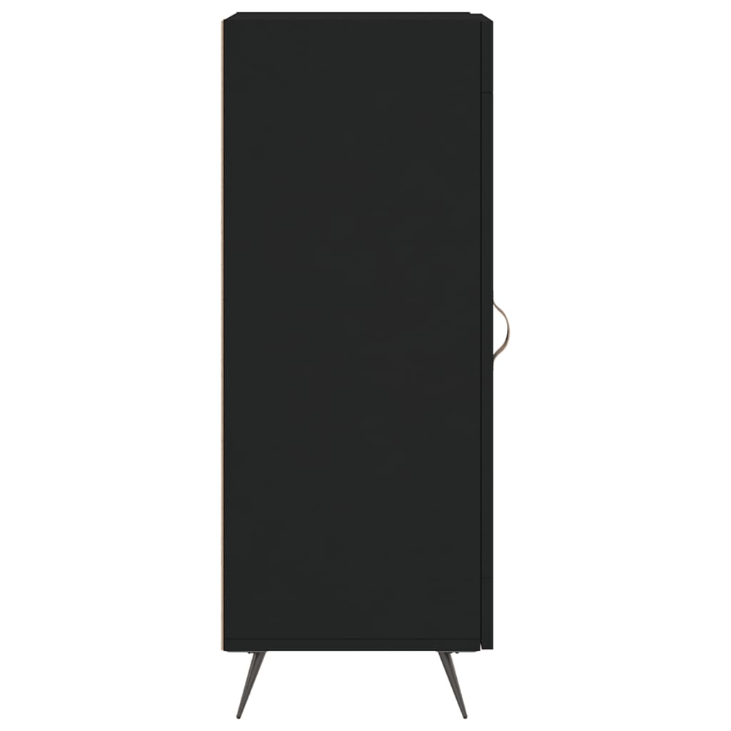 Dressoir 34,5X34X90 Cm Bewerkt Hout Zwart