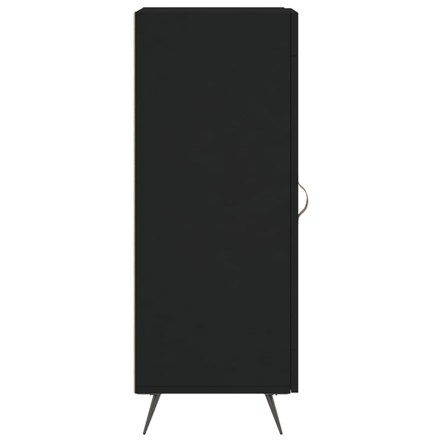 Dressoir 34,5X34X90 Cm Bewerkt Hout Zwart