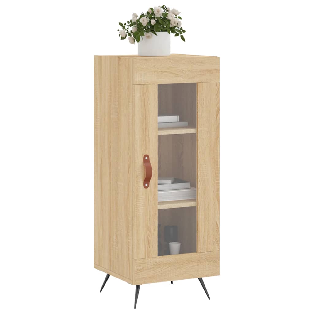 Dressoir 34,5X34X90 Cm Bewerkt Hout Sonoma Eiken
