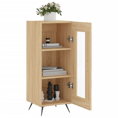 Dressoir 34,5X34X90 Cm Bewerkt Hout Sonoma Eiken
