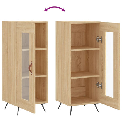 Dressoir 34,5X34X90 Cm Bewerkt Hout Sonoma Eiken