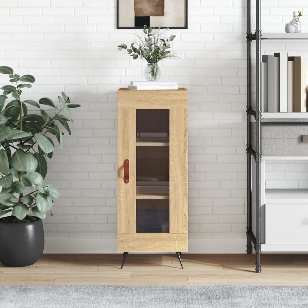Dressoir 34,5X34X90 Cm Bewerkt Hout Sonoma Eiken