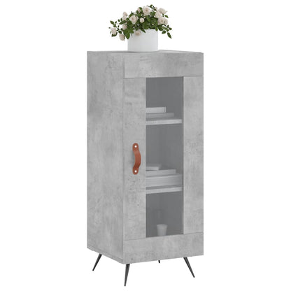 Dressoir 34,5X34X90 Cm Bewerkt Hout Betongrijs