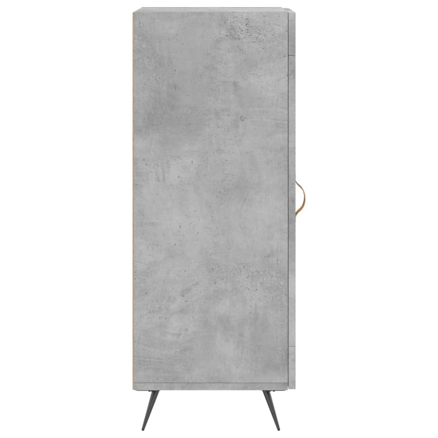 Dressoir 34,5X34X90 Cm Bewerkt Hout Betongrijs