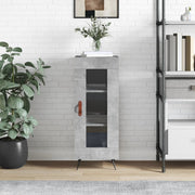 Sideboard 34.5x34x90 cm treated wood concrete grey