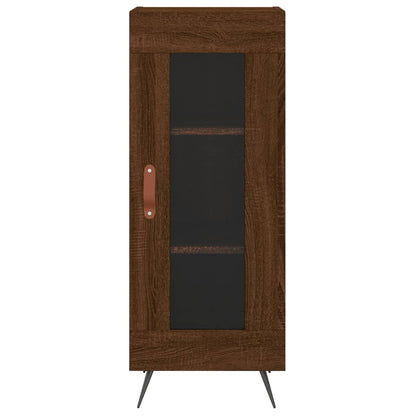 Dressoir 34,5X34X90 Cm Bewerkt Hout Bruin Eikenkleur