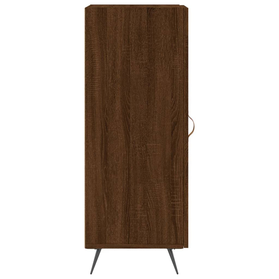 Dressoir 34,5X34X90 Cm Bewerkt Hout Bruin Eikenkleur