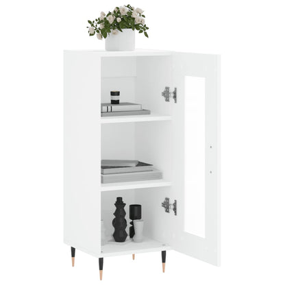 Dressoir 34,5X34X90 Cm Bewerkt Hout Wit