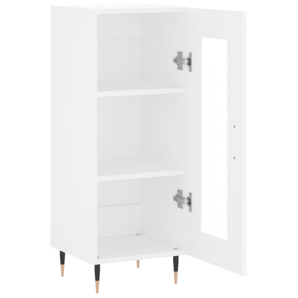 Dressoir 34,5X34X90 Cm Bewerkt Hout Wit