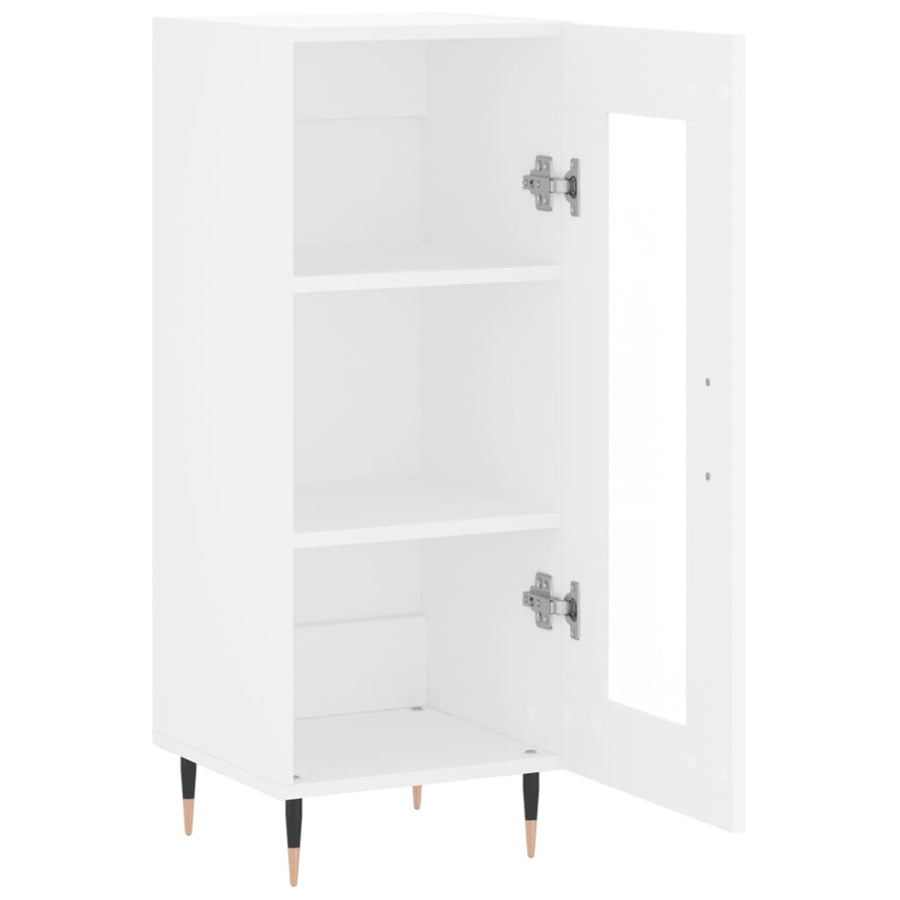 Dressoir 34,5X34X90 Cm Bewerkt Hout Wit