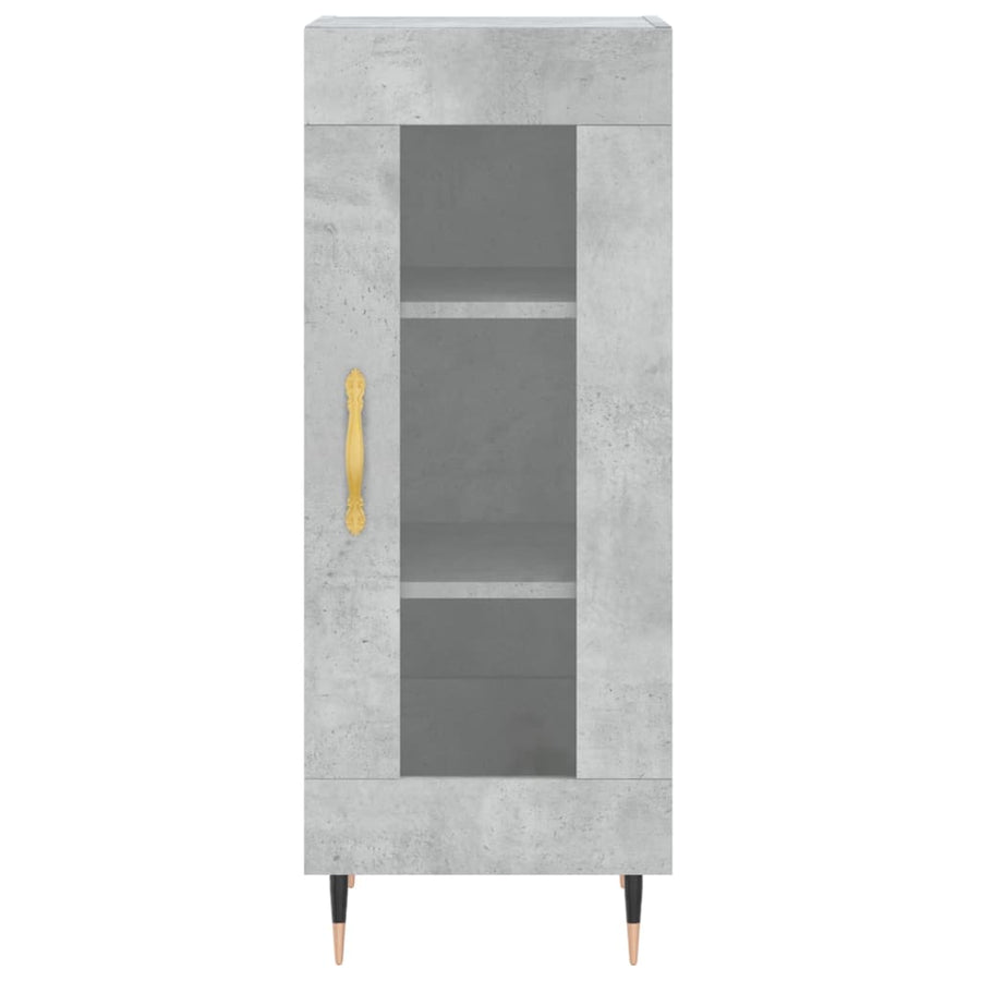 Dressoir 34,5X34X90 Cm Bewerkt Hout Betongrijs