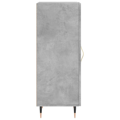 Dressoir 34,5X34X90 Cm Bewerkt Hout Betongrijs