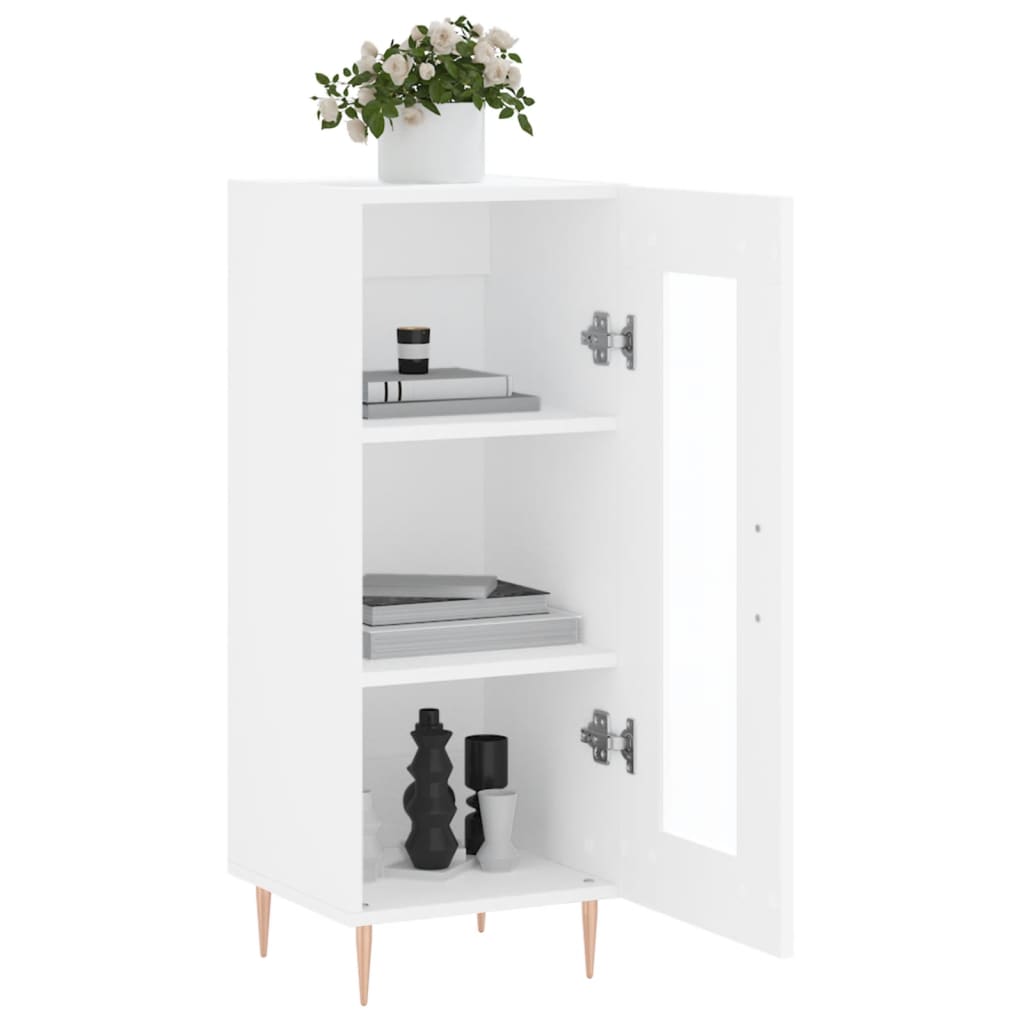 Dressoir 34,5X34X90 Cm Bewerkt Hout Wit