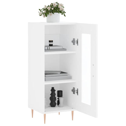 Dressoir 34,5X34X90 Cm Bewerkt Hout Wit