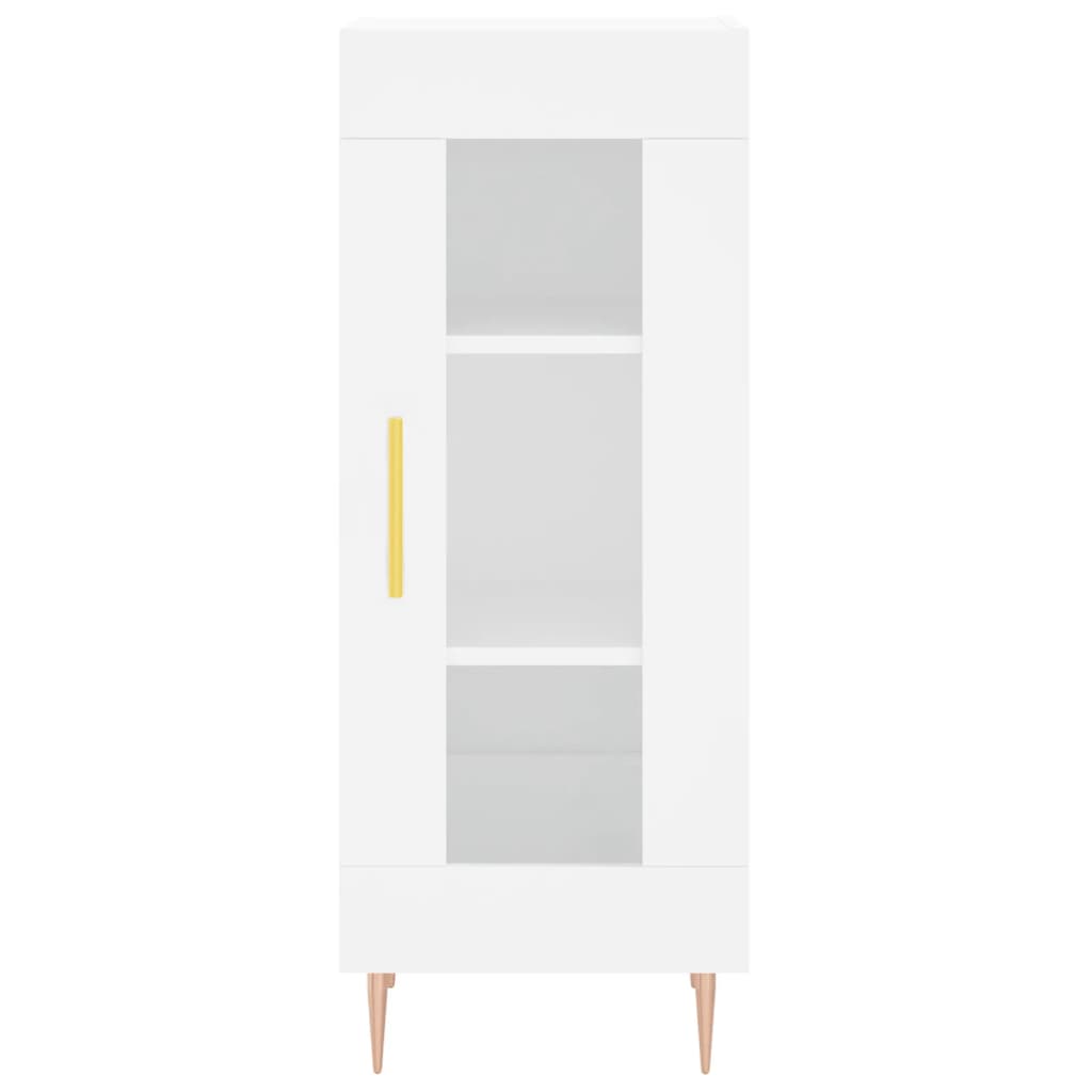 Dressoir 34,5X34X90 Cm Bewerkt Hout Wit