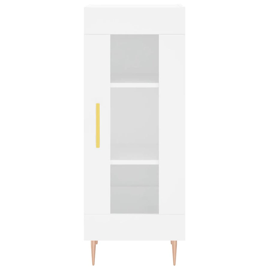 Dressoir 34,5X34X90 Cm Bewerkt Hout Wit