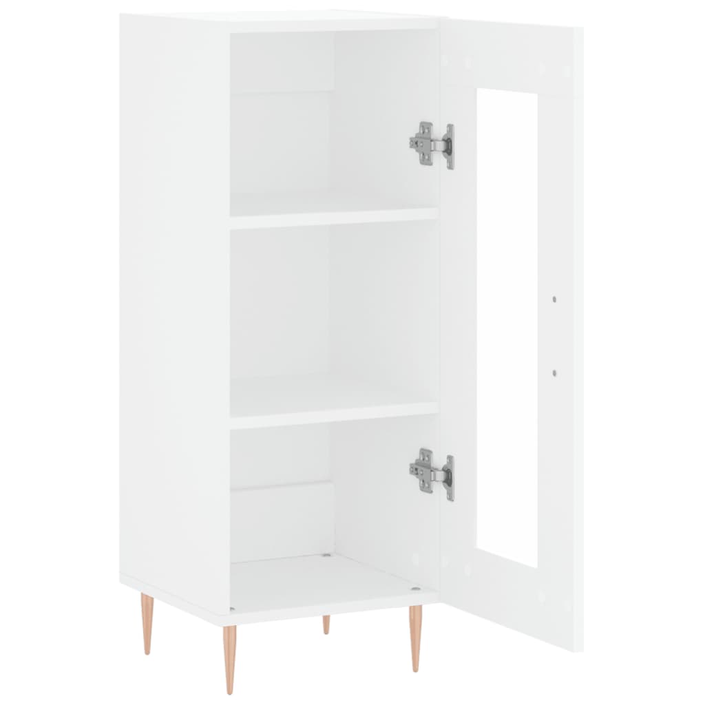 Dressoir 34,5X34X90 Cm Bewerkt Hout Wit