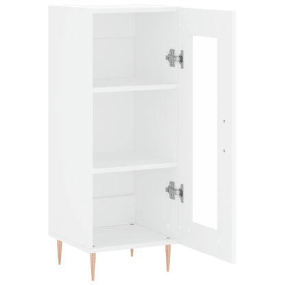Dressoir 34,5X34X90 Cm Bewerkt Hout Wit