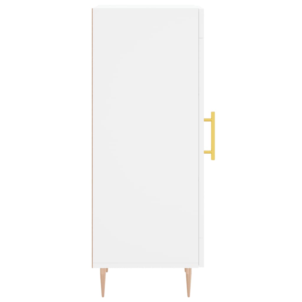 Dressoir 34,5X34X90 Cm Bewerkt Hout Wit