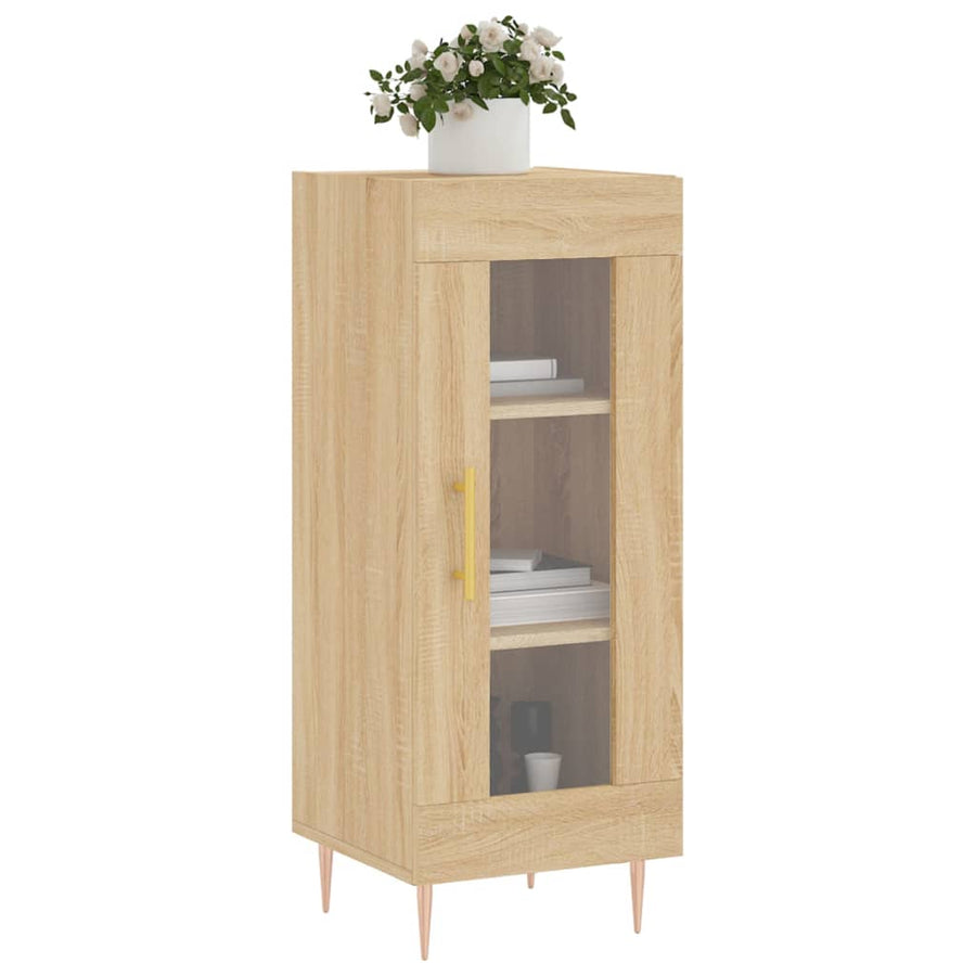 Dressoir 34,5X34X90 Cm Bewerkt Hout Sonoma eiken