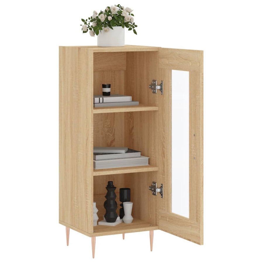 Dressoir 34,5X34X90 Cm Bewerkt Hout Sonoma eiken