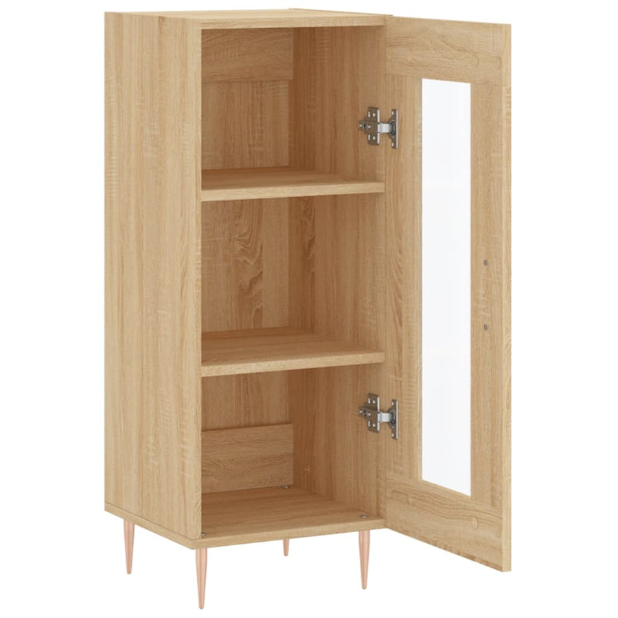 Dressoir 34,5X34X90 Cm Bewerkt Hout Sonoma eiken