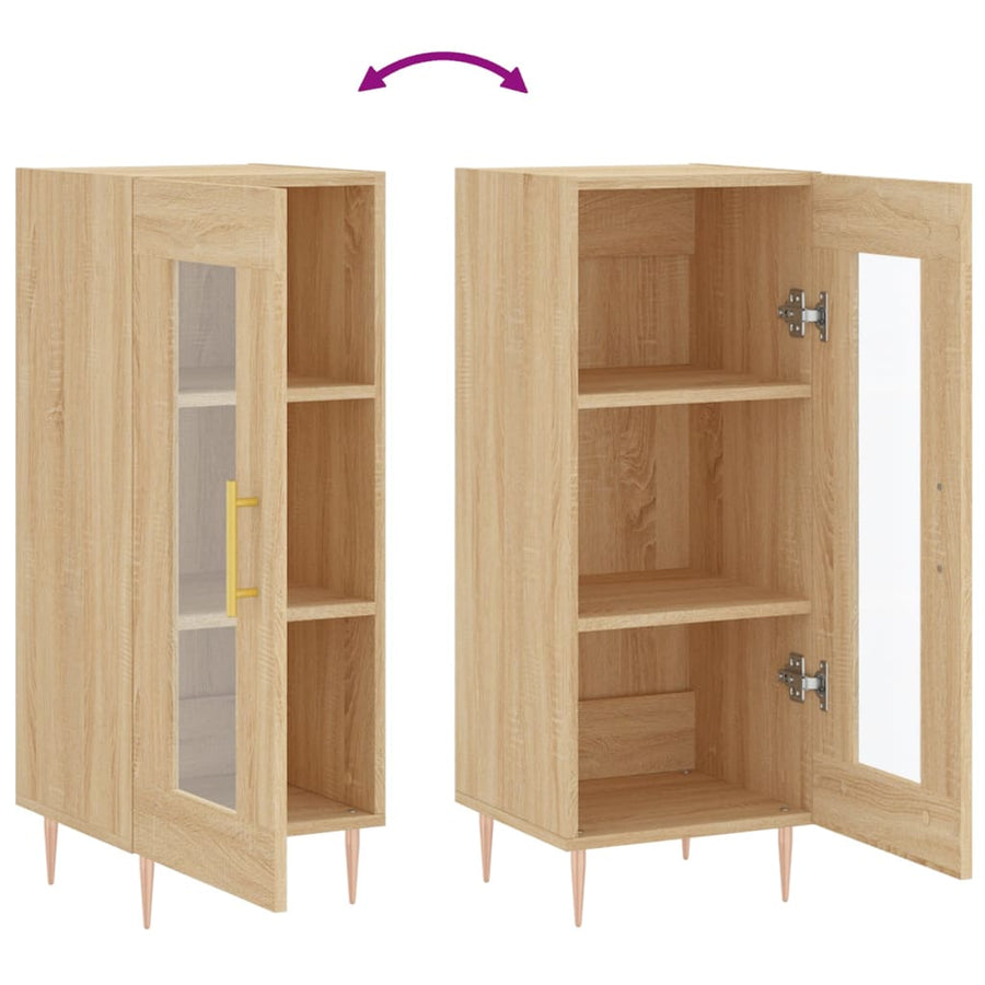 Dressoir 34,5X34X90 Cm Bewerkt Hout Sonoma eiken