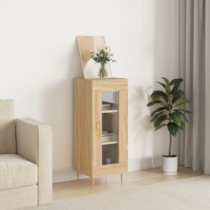 Dressoir 34,5X34X90 Cm Bewerkt Hout Sonoma eiken