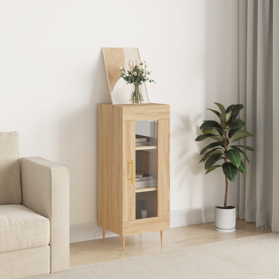 Dressoir 34,5X34X90 Cm Bewerkt Hout Sonoma eiken
