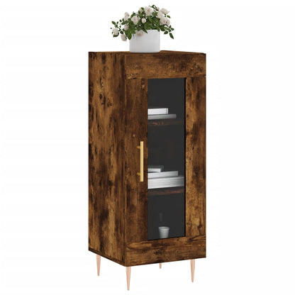 Dressoir 34,5X34X90 Cm Bewerkt Hout Gerookt Eiken