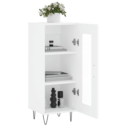 Dressoir 34,5X34X90 Cm Bewerkt Hout Wit