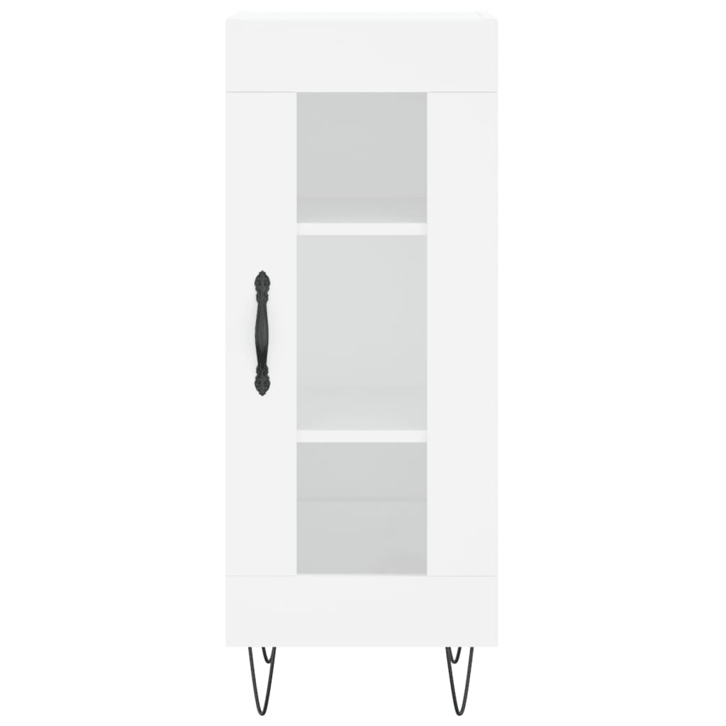Dressoir 34,5X34X90 Cm Bewerkt Hout Wit