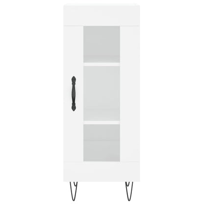 Dressoir 34,5X34X90 Cm Bewerkt Hout Wit
