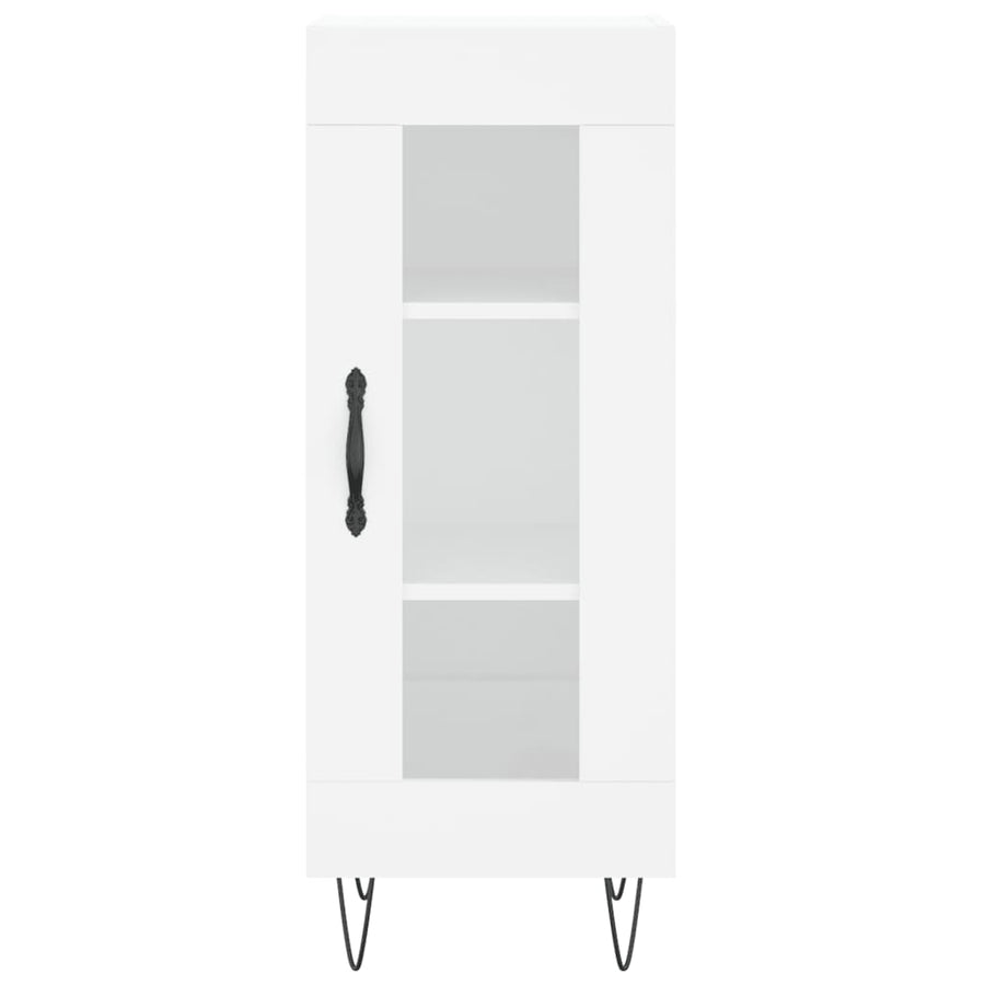 Dressoir 34,5X34X90 Cm Bewerkt Hout Wit