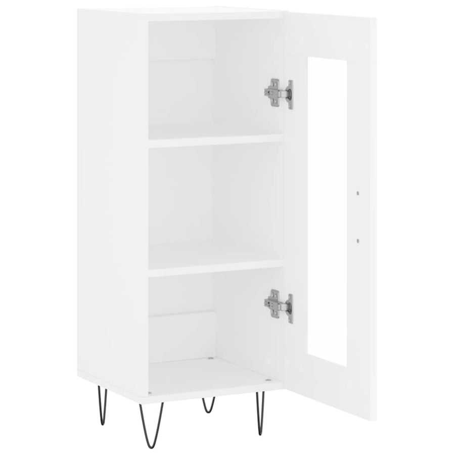 Dressoir 34,5X34X90 Cm Bewerkt Hout Wit