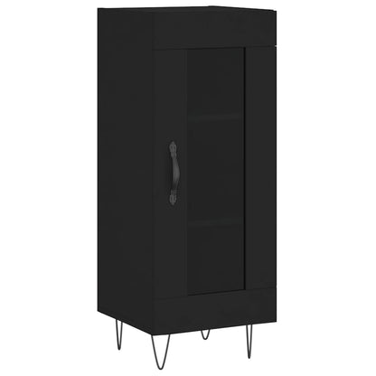 Dressoir 34,5X34X90 Cm Bewerkt Hout Zwart