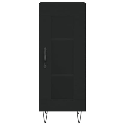Dressoir 34,5X34X90 Cm Bewerkt Hout Zwart