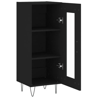 Dressoir 34,5X34X90 Cm Bewerkt Hout Zwart