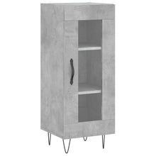 Dressoir 34,5X34X90 Cm Bewerkt Hout Betongrijs