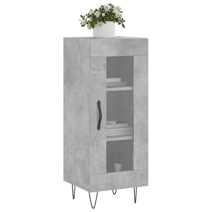 Dressoir 34,5X34X90 Cm Bewerkt Hout Betongrijs