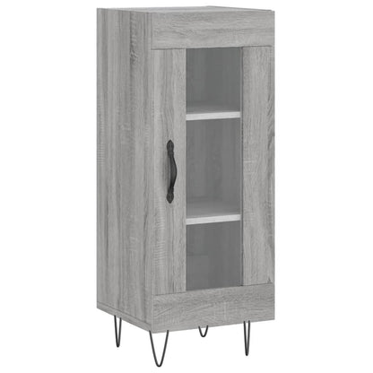 Dressoir 34,5X34X90 Cm Bewerkt Hout Grijs Sonoma Eikenkleurig