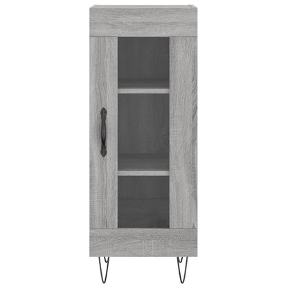 Dressoir 34,5X34X90 Cm Bewerkt Hout Grijs Sonoma Eikenkleurig