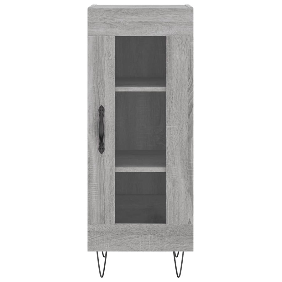 Dressoir 34,5X34X90 Cm Bewerkt Hout Grijs Sonoma Eikenkleurig