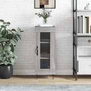 Dressoir 34,5x34x90 cm bewerkt hout grijs