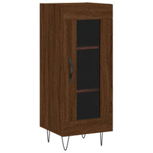 Dressoir 34,5X34X90 Cm Bewerkt Hout Bruin Eikenkleur
