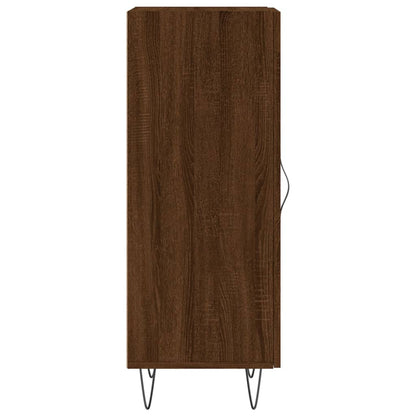 Dressoir 34,5X34X90 Cm Bewerkt Hout Bruin Eikenkleur