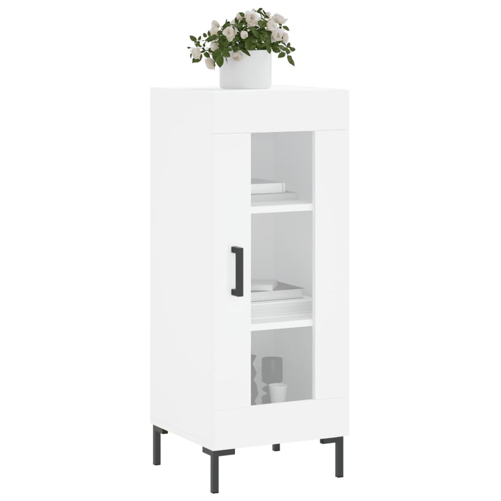 Dressoir 34,5X34X90 Cm Bewerkt Hout Wit