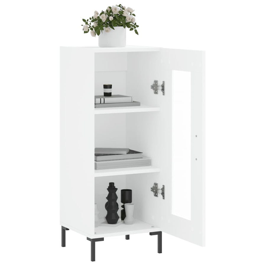 Dressoir 34,5X34X90 Cm Bewerkt Hout Wit