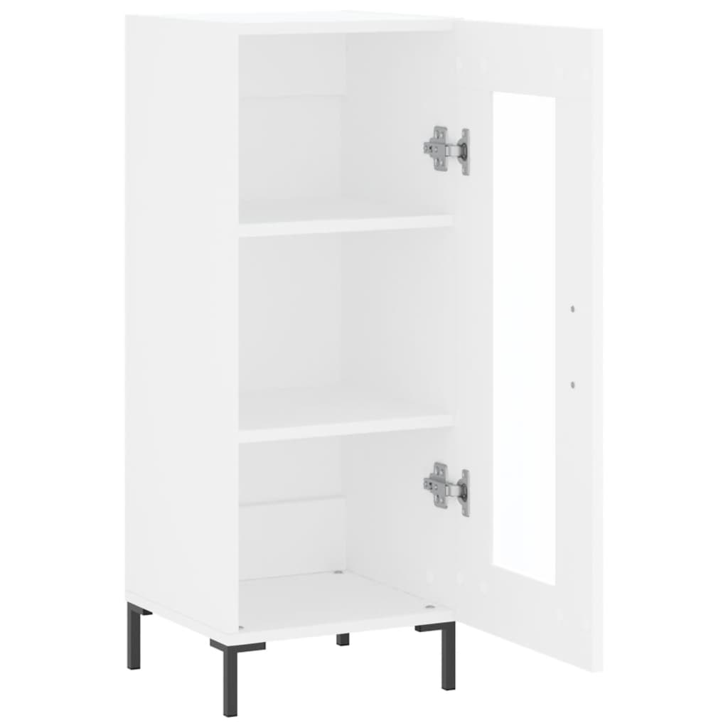 Dressoir 34,5X34X90 Cm Bewerkt Hout Wit